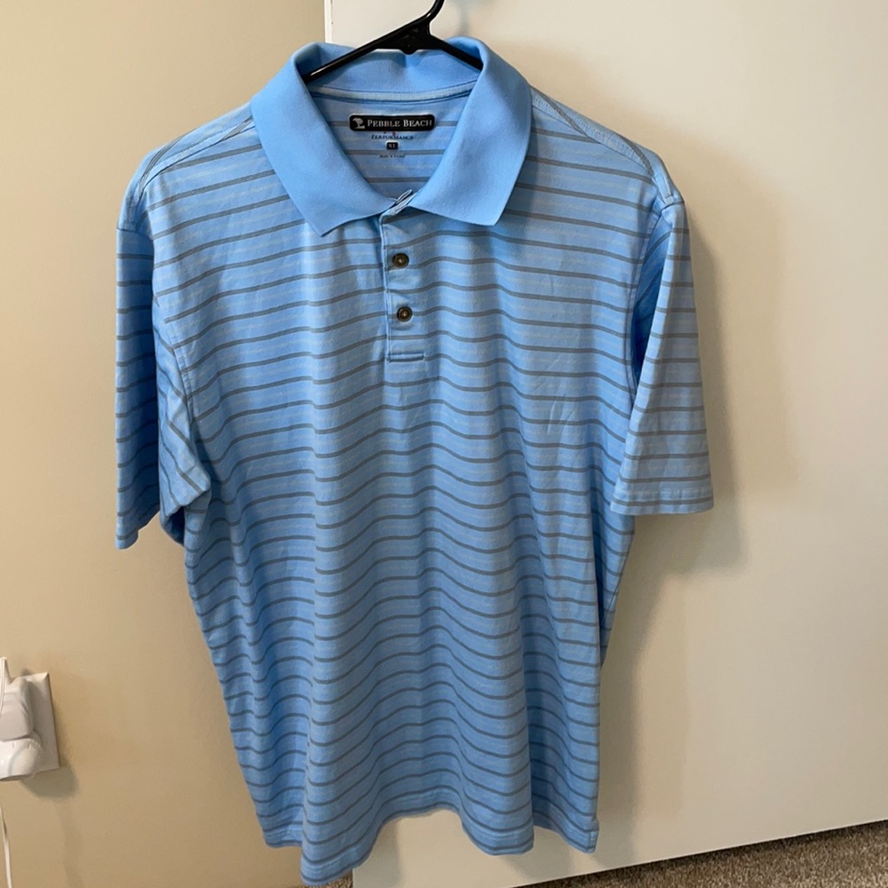 Pebble Beach Performance Men’s Golf Polo XL EUC